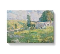 John Henry Twachtman Summer Classic Painting Canvas Wall Art Print Ready to Hang, Framed Picture for Living Room Bedroom Home Office Décor, 50x35 cm (20x14 Inch)