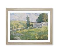 John Henry Twachtman Summer Classic Painting Framed Print | A2 Oak Framed Wall Art | Ready to Hang | Classic Landscape Picture | Living Room Bedroom Lounge Office