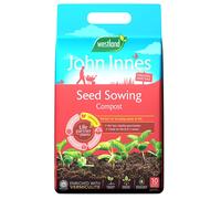 John Innes Seed Sowing Compost - Westland Peat Free 10L Seed Potting Seedling Compost Bag with Topline Card. Garden Soil Compost for Vegetables,