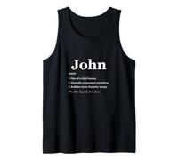 John is A Legend Dictionary Definition Funny Saying Tank Top