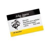 John James 34mm Size 8 Glovers Leather Beading Needles
