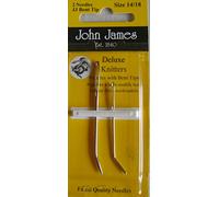 John James Deluxe Knitters Needles 14/18 with Bent Tips