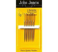 John James Embroidery Needles Size 4, Metal, Sharp Point, Multiple Count