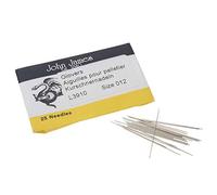 John James Glovers Needles, Size #12, 29.5mm in Length and 0.41mm in Diameter, Pack of 25, Triangular Point, Ideal to Pass Through Tougher Materials Such as Leather, Suede, Vinyl and Soft Plastics