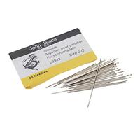 John James Glovers Needles, Size #2, 44mm in Length and 0.86mm in Diameter, Pack of 25, Triangular Point, Ideal to Pass Through Tougher Materials Such as Leather, Suede, Vinyl and Soft Plastics
