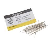John James Glovers Needles, Size #4, 40mm in Length and 0.76mm in Diameter, Pack of 25, Triangular Point, Ideal to Pass Through Tougher Materials Such as Leather, Suede, Vinyl and Soft Plastics