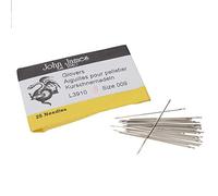 John James Glovers Needles, Size #9, 34mm in Length and 0.61mm in Diameter, Pack of 25, Triangular Point, Ideal to Pass Through Tougher Materials Such as Leather, Suede, Vinyl and Soft Plastics