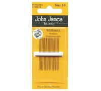 John James Milliners / Straws Hand Sewing Needles - Size 10 - 16/pk