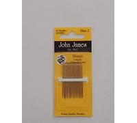 John James Sharps Needles Sz 2-16pk