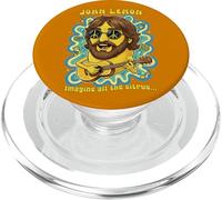 John Lemon Imagine All The Citrus Funny 60s 70s Rock & Roll PopSockets PopGrip for MagSafe