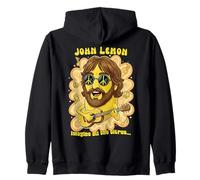 John Lemon Imagine All The Citrus Funny 60s 70s Rock & Roll Zip Hoodie
