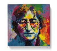 John Lennon Abstract Art Canvas Print | Gallery Wrapped 30mm Frame Wall Art | 20x20 inches | Ready to Hang | Abstract Picture | Living Room Bedroom Lounge Office