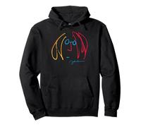 John Lennon Colorful Line Art Design Pullover Hoodie