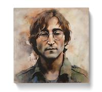 John Lennon Conceptual Art Canvas Print | Gallery Wrapped 30mm Frame Wall Art | 20x20 inches | Ready to Hang | Modern Picture | Living Room Bedroom Lounge Office