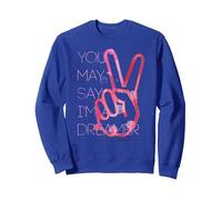 John Lennon - Dreamer Sweatshirt, Adult Unisex, Royal Blue, X-Large