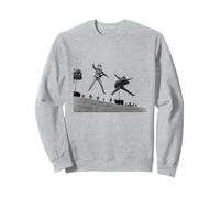 John Lennon & George Harrison The Beatles Beatlemania 1964 Sweatshirt, Adult Unisex, Heather Grey, Small