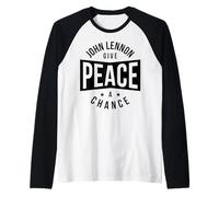 John Lennon - Give Peace a Chance Raglan Baseball Tee