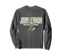 John Lennon - Gonna Get You Sweatshirt, Adult Unisex, Dark Heather Grey, Large