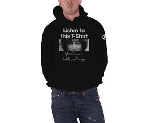 John Lennon Listen Lady Hoodie in Black | Size: Medium John Lennon Black M