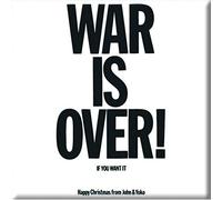 John Lennon Metal Fridge Magnet War Is Over Fan Gift Album Official