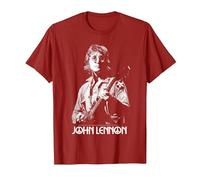 John Lennon - Oversized Portrait T-Shirt, Men, Cranberry Red, Large
