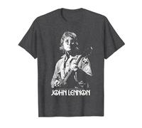 John Lennon - Oversized Portrait T-Shirt, Men, Dark Heather Grey, XX-Large