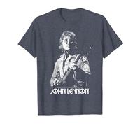 John Lennon - Oversized Portrait T-Shirt, Men, Heather Blue, 6X-Large