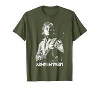 John Lennon - Oversized Portrait T-Shirt, Men, Olive Green, 3X-Large