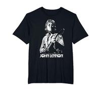 John Lennon - Oversized Portrait T-Shirt, Men's Big and Tall, Black, 5X Tall