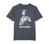 John Lennon - Oversized Portrait T-Shirt, Men's Big and Tall, Heather Blue, 5X Tall