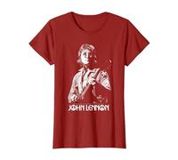 John Lennon - Oversized Portrait T-Shirt, Women, Cranberry Red, Large