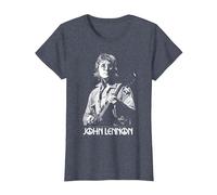 John Lennon - Oversized Portrait T-Shirt, Women, Heather Blue, Medium