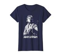 John Lennon - Oversized Portrait T-Shirt, Women, Navy Blue, Small