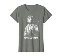 John Lennon - Oversized Portrait T-Shirt, Women, Olive Heather, 3X-Large