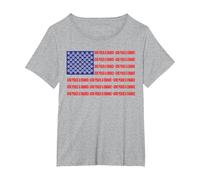 John Lennon - Peace Flag T-Shirt, Women's Plus, Heather Grey, 1X