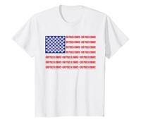 John Lennon - Peace Flag T-Shirt, Youth, White, 4T