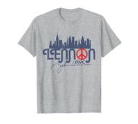 John Lennon - Peace, NYC T-Shirt, Men, Heather Grey, X-Large