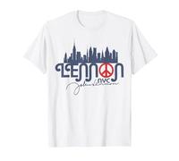John Lennon - Peace, NYC T-Shirt, Men, White, Large