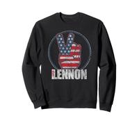 John Lennon Peace Symbol 70s Iconic Rock Singer Gift for F Sweatshirt