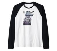 John Lennon - Peace Tonal Portrait Raglan Baseball Tee