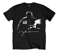 John Lennon People for Peace Black Cotton T-Shirt - XL
