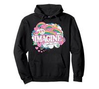 John Lennon Rainbows Love And Peace Pullover Hoodie