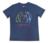 John Lennon Self Portrait Full Colour T-Shirt in Blue | Size: XL John Lennon Blue XL