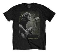 John Lennon T Shirt Gibson Portrait Logo Official Mens Black L
