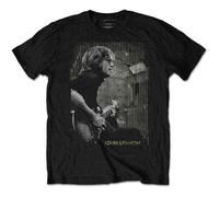 John Lennon T Shirt Gibson Portrait Logo Official Mens Black XL
