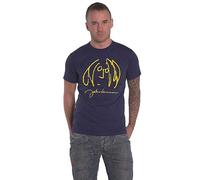John Lennon T Shirt Self Portrait Official Unisex Navy Blue XL