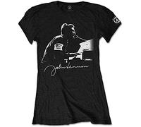 John Lennon - T-Shirt # Xxl Black Femmina # People for Peace