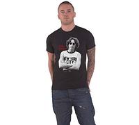 John Lennon T Shirt York City B&W Logo Official Mens Black L