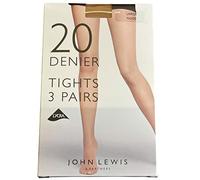John Lewis 3 Pairs Denier Tights