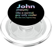 John Like A Normal Guy Only Cooler Legend King First Name PopSockets PopGrip for MagSafe